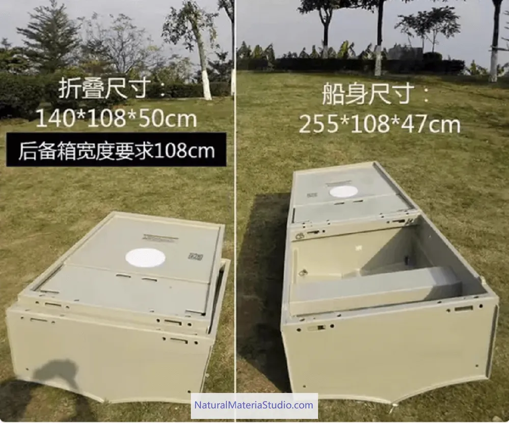 Car-mounted Portable Multi-section Detachable Combination Fishing/Assault Boat Length: 2.55 - 5.5 meters