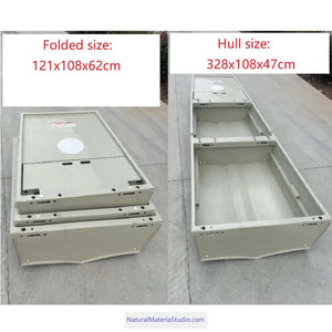 Car-mounted Portable Multi-section Detachable Combination Fishing/Assault Boat Length: 2.55 - 5.5 meters