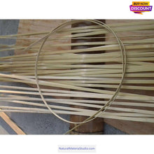 Load image into Gallery viewer, Complete size length:195-260cm/77&quot;-102” Bamboo Strips/Flats for Weaving and other handicraft making
