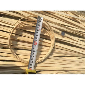 Complete size length:195cm/77" Bamboo Strips/Flats for Weaving and other handicraft making