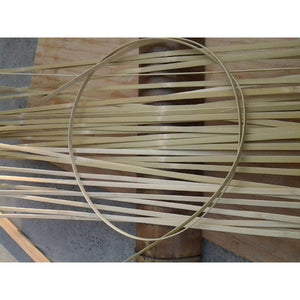 Complete size length:195cm/77" Bamboo Strips/Flats for Weaving and other handicraft making