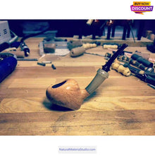 Cargar imagen en el visor de la galería, D1.8xL6.0cm Of Square/Roll/Tips of Buffalo and Yak Horn Material for Pipe Makers
