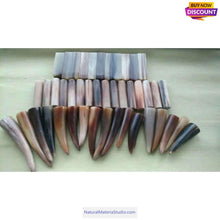 Cargar imagen en el visor de la galería, D1.8xL6.0cm Of Square/Roll/Tips of Buffalo and Yak Horn Material for Pipe Makers

