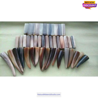 D1.8xL6.0cm Of Square/Roll/Tips of Buffalo and Yak Horn Material for Pipe Makers