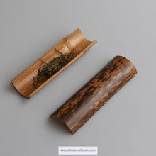 Load image into Gallery viewer, Dia.4-5cm L35-40cm no joints spotted bamboo culm for bamboo fan layer and Customized
