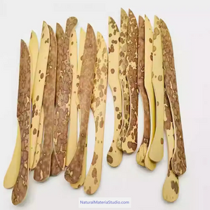 Dia.4-5cm L35-40cm no joints spotted bamboo culm for bamboo fan layer and Customized