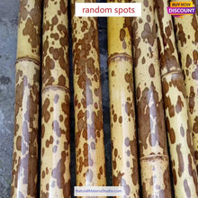 Load image into Gallery viewer, Dia.4-5cm L35-40cm no joints spotted bamboo culm for bamboo fan layer and Customized
