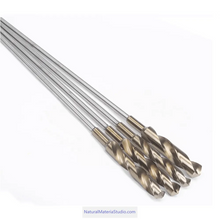 Load image into Gallery viewer, Drill Dia.1.4-2.2cm+ L60-100cm metal connecting rod for removing inner bamboo knots : essential tools for shakuhachi, flutes
