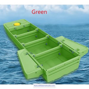 Four-section L8.3ft vehicle-mounted stackable portable PE engineering plastic fishing boat（3-4adults）