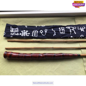 Hand-made Traditional tenkara Bamboo Fishing Rods (2rods+1 Free Tip, Total 3 pcs)