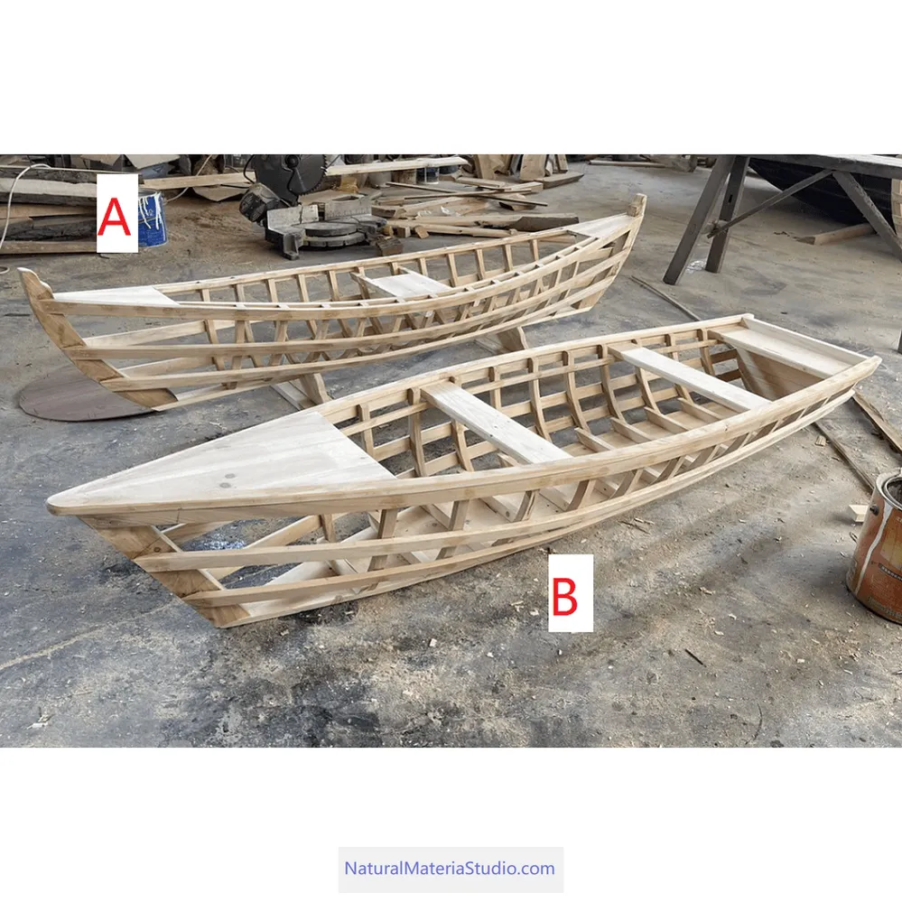 Handmade L1.5-4.0Meter W0.4-1.0Meter European-style landscape wooden boats and be customized