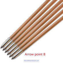 Load image into Gallery viewer, Handmade Varied Spine(30-90#) Tonkin Bamboo Arrows 33“/39.4” for Longbow Recurve Bow Archery Hunting Can be customized
