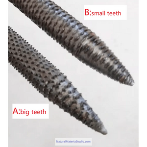 L100cm metal rods with teeth Dia.0.4-2.0cm for removing inner bamboo knots and polishing: essential tools for shakuhachi, flutes