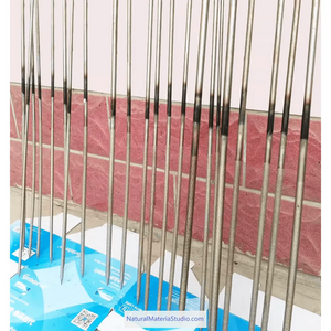 L100cm metal rods with teeth Dia.0.4-2.0cm for removing inner bamboo knots and polishing: essential tools for shakuhachi, flutes