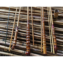 Lade das Bild in den Galerie-Viewer, L7.8ft-10.8ft Hand-Made Traditional tenkara Bamboo Fishing Rods (3 + 1 Free Tip, Total 4 pcs)
