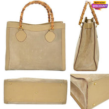 이미지를 갤러리 뷰어에 로드 , Large vaired size and shape Bamboo Semi Circle purse handles
