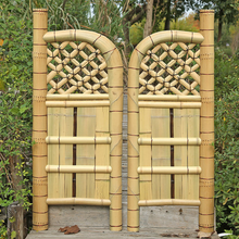 画像をギャラリービューアに読み込む, Modern vaired styles and sizes(W150cmXH105cm) Japanese bamboo door /garden entrance customizable
