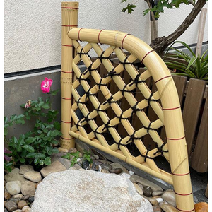 Modern vaired styles and sizes(W150cmXH105cm) Japanese bamboo door /garden entrance customizable