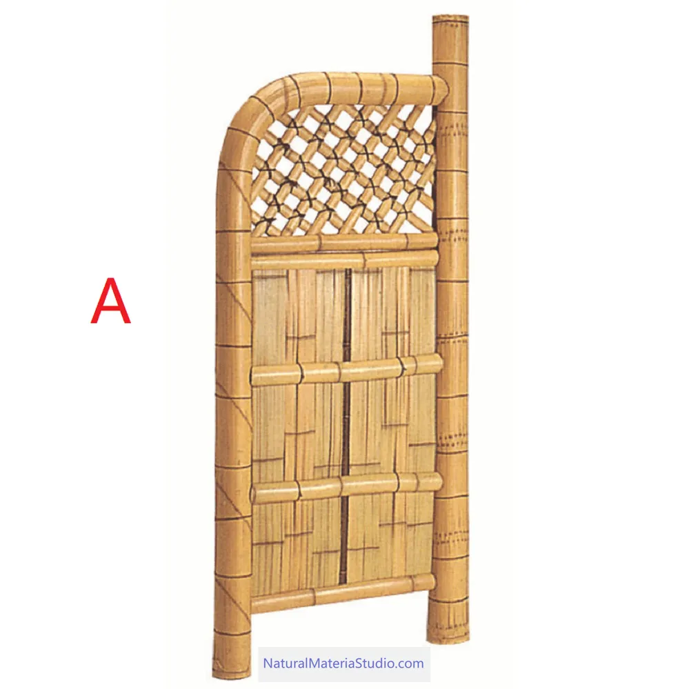 Modern vaired styles and sizes(W180cmXH120cm) Japanese bamboo door /garden entrance customizable