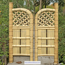 Load image into Gallery viewer, Modern vaired styles and sizes(W180cmXH120cm) Japanese bamboo door /garden entrance customizable
