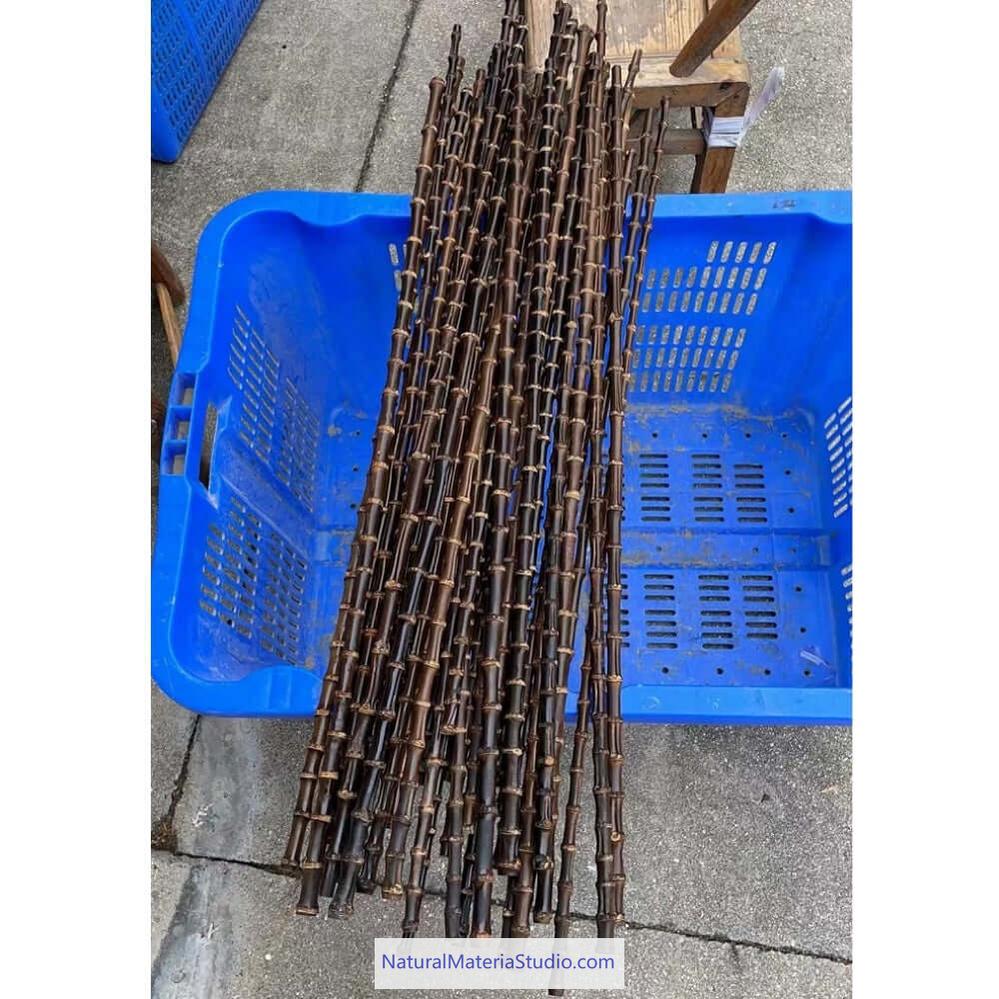 New & Rare Black Bamboo Root Sticks Length 80cm(31.5