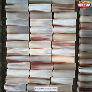 Offer Rare Natural Colourful Square Bufallo/Yak L6.0-7.0cm horn scales for pipemakers