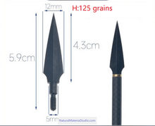 Load image into Gallery viewer, Outdoor Archery Arrowheads – Stainless Steel / High Carbon Steel, Traditional &amp; Compound Bow Compatible
