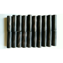 Charger l&#39;image dans la galerie, Premium Long (10cm/3.94&quot;)Varied Dia.Water Black Buffalo Horn Rolls for Knife and Pipe Makers
