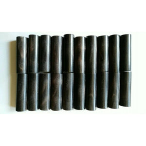 Premium Long (10cm/3.94")Varied Dia.Water Black Buffalo Horn Rolls for Knife and Pipe Makers