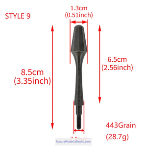 Premium Vintage Style High Carbon Steel Arrowheads Screw-In Broadheads for OD7.8mm Arrows