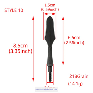 Premium Vintage Style High Carbon Steel Arrowheads Screw-In Broadheads for OD7.8mm Arrows