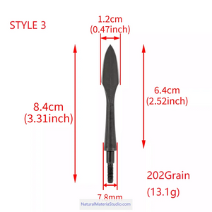 Premium Vintage Style High Carbon Steel Arrowheads Screw-In Broadheads for OD7.8mm Arrows