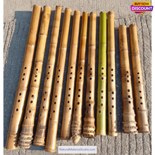 Load image into Gallery viewer, Premium hand-straightened L29&quot;-39&quot;(75-100 cm)Madake Bamboo with Root Ball for Shakuhachi and Flute Making
