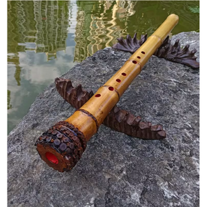 Premium hand-straightened L29"-39"(75-100 cm)Madake Bamboo with Root Ball for Shakuhachi and Flute Making
