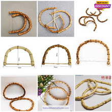 Charger l&#39;image dans la galerie, Rare &amp; Precious Bamboo Root Sticks L(60-100cm / 23.6-39.4&quot;) for Diverse Handicrafts

