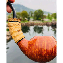 Carica l&#39;immagine nel visualizzatore di Gallery, Selected Best Curve Narrow knuckles Bamboo root for pipemaker craftsman
