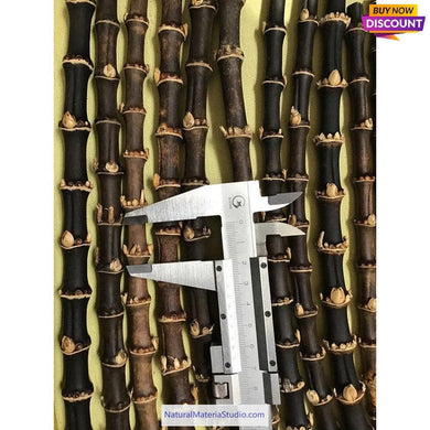 Selected Black/Brown Bamboo Roots L8-50cm Dia.0.8-1.5cm for Pipe Makers