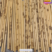 Cargar imagen en el visor de la galería, Selected D 0.4-1.3cm L18-150cm Red and Black speckled/Spot Bamboo Stems for Pipe Makers&amp;Crafts making
