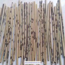 Cargar imagen en el visor de la galería, Selected D 0.4-1.3cm L18-150cm Red and Black speckled/Spot Bamboo Stems for Pipe Makers&amp;Crafts making

