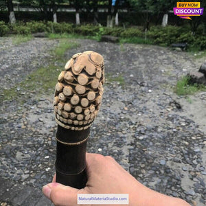 Selected Premium Black Bamboo Sticks (145cm-155cm) for Crafting Walking/Hiking Canes/Shakuhachi/Flutes（90-95cm)