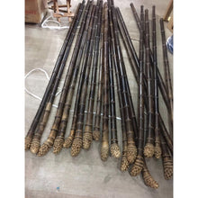 Carica l&#39;immagine nel visualizzatore di Gallery, Selected Premium Black Bamboo Sticks (L57&quot;-61&quot;/145cm-155cm) for Crafting Walking/Hiking Canes/Shakuhachi/Flutes
