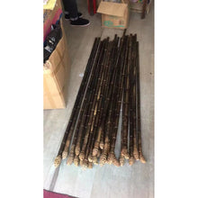 Cargar imagen en el visor de la galería, Selected Premium Black Bamboo Sticks (L57&quot;-61&quot;/145cm-155cm) for Crafting Walking/Hiking Canes/Shakuhachi/Flutes
