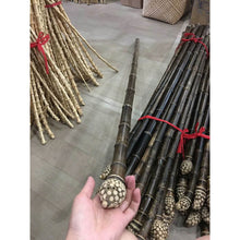 Lade das Bild in den Galerie-Viewer, Selected Premium Black Bamboo Sticks (L57&quot;-61&quot;/145cm-155cm) for Crafting Walking/Hiking Canes/Shakuhachi/Flutes
