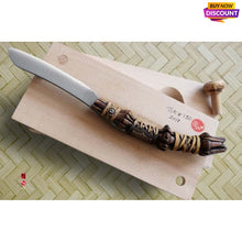 Carica l&#39;immagine nel visualizzatore di Gallery, Selected Premium Golden Bamboo Roots Dia.1.8-2.5cm for Knife Makers
