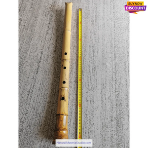 Selected Premium Madake Bamboo Poles (29.5"-39.4"/75-100cm) with Root Ball for Shakuhachi, Xiao, and Flute Making