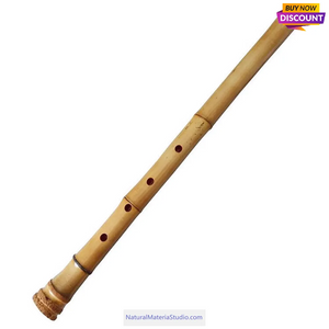 Selected Premium Madake Bamboo Poles (29.5"-39.4"/75-100cm) with Root Ball for Shakuhachi, Xiao, and Flute Making