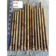 Charger l&#39;image dans la galerie, Selected Varied Spots Size Premium Length Madake Bamboo Poles (29.5&quot;-39.4&quot;/75-100cm) with Root Ball for Shakuhachi, Xiao, and Flute Making
