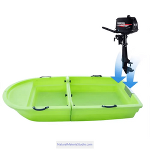 Supply L2.2meters (7.2ft) Vehicle-mounted portable Plastic stackable boats(2adults)