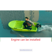 Load image into Gallery viewer, Supply L2.2meters (7.2ft) Vehicle-mounted portable Plastic stackable boats(2adults)
