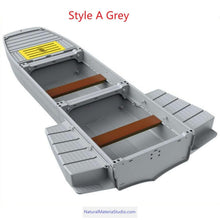 画像をギャラリービューアに読み込む, Two styles of three-section L10.2-12.3ft vehicle-mounted stackable portable PE engineering plastic fishing boat(4 adults)
